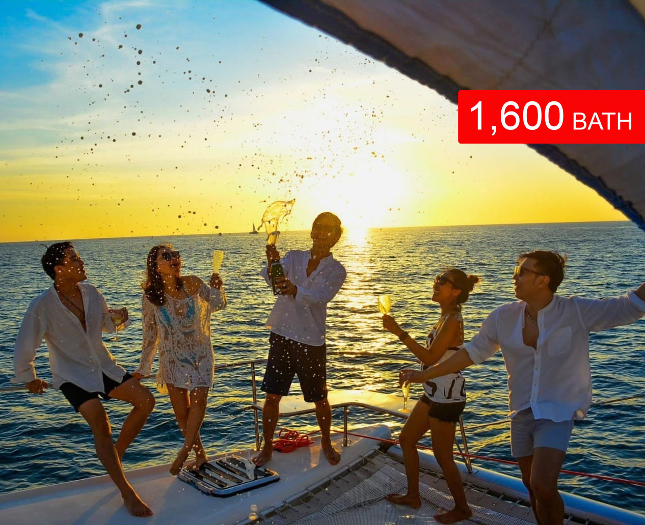 Sunset Dinner Promthep Cape By Catamaran Yatch Half Day (16.30-20.00)