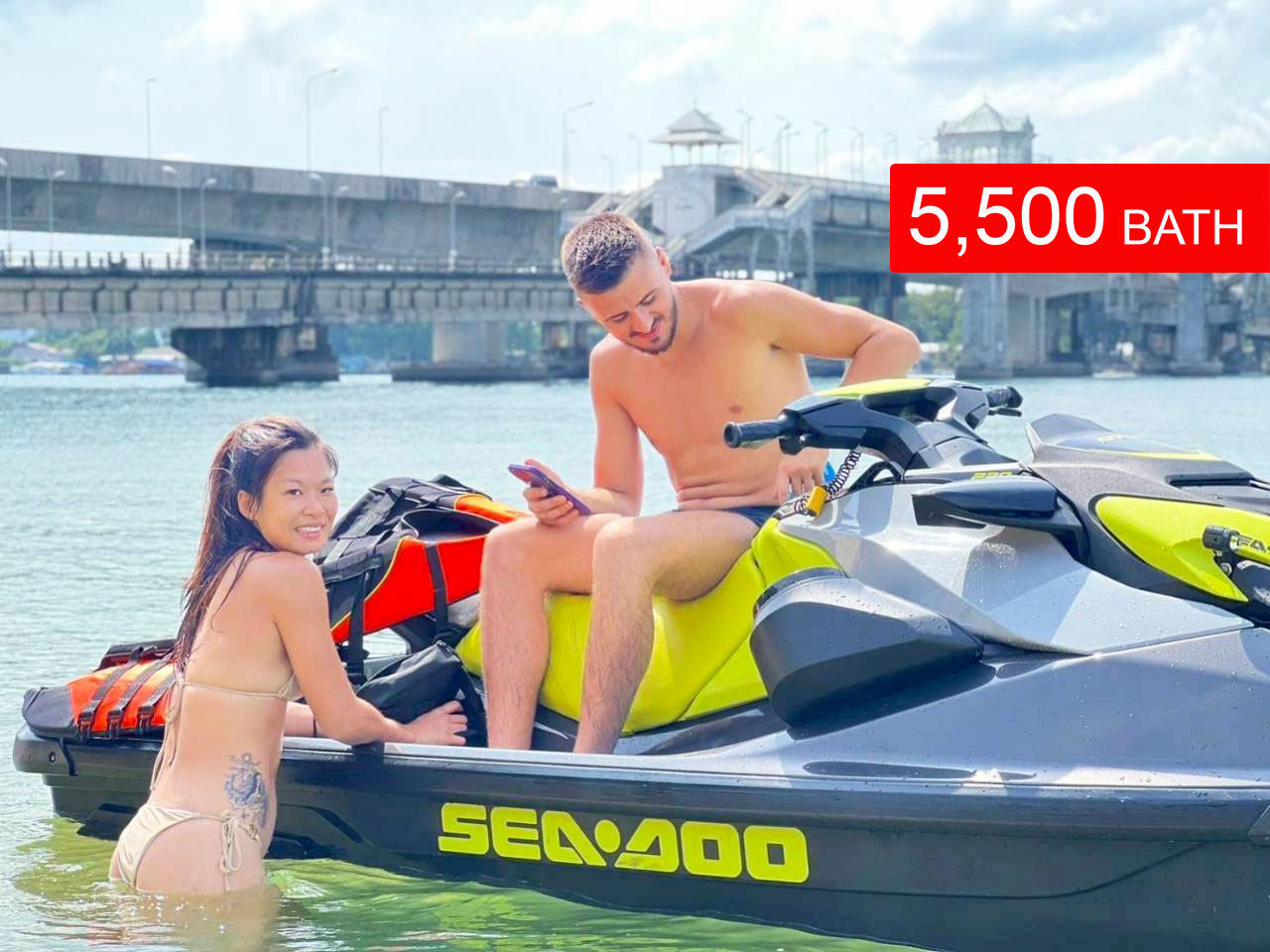 Jetski Sarasin Half Day 6 Island 4 Hours Lazy Trip